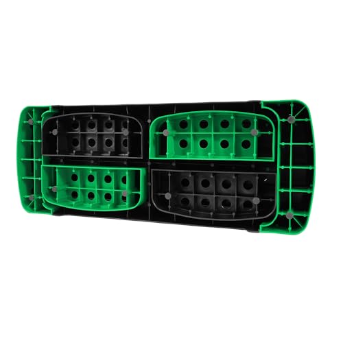 BalanceFrom 31-inch Aerobic Step Platform Trainer with 3 Adjustable Risers - color: Green