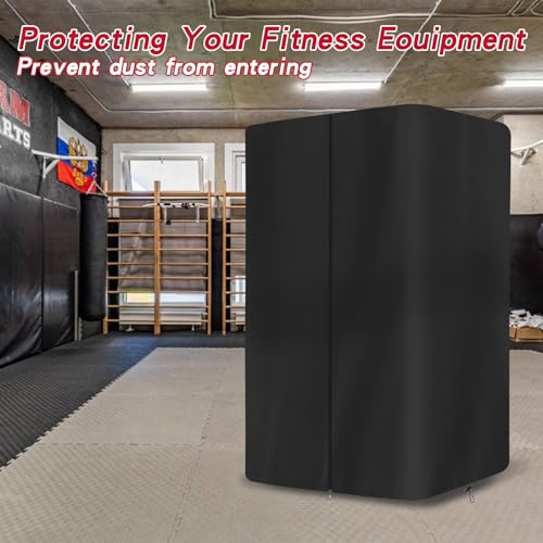 Gym Rack Cover Squat Rack Cover, Heavy-Duty 600D Oxford Power Cage Cover with Zipper, Waterproof Dustproof UV Protection – Gym Equipment Cover for Home Gym