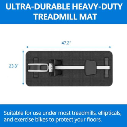 Treadmill Mat,Bike Mat,Stationary Bike Mat,Foldable Treadmill Mat for Hardwood Floors,Under Exercise Bike Trainer Pad for Indoor Gym Equipment Hardwood Floor Carpet Protector - size: 1pcs: 23.6 * 47.2 inch