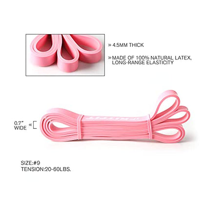 RitFit Pull Up Assist Band - Premium Resistance Band for Pull Up Assistance, Resistance Training, Body Stretching, Powerlifting, Mobility Training - color: Pink
