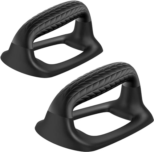 SELEWARE Push Up Bars Pushup Stands Push Up Handles w/Soft Rubber Handles - color: B: Black