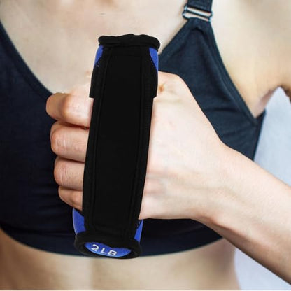 Soft Dumbbells 2lb Pair Portable Hand Weights for Running Fitness Training Blue Sandbag Arm Exerciser Home Workout Equipment