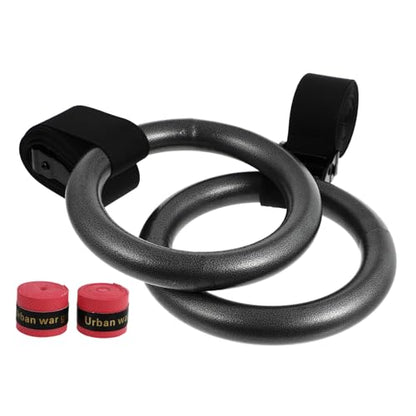 2pcs Adjustable Small Gymnastics Rings with Durable Webbing Versatile Fitness Equipment for Home and Gym Use for Strength Training and Calisthenics