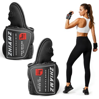 Wrist Weights with Thumb Loops Lock for Men Women, Ankle Weights Weighted Gloves for Running Strength Training Walking Exercises(Available in 2.2lb*2 or 4.4lb*2) - size: 2.2lbs x 2