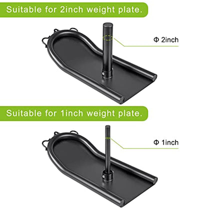 Kipika Weight Sled, Workout Sled, Fitness Strength Training Sled, Speed Training Sled for Athletic Exercise, Speed Improvement, Easily Through Obstacles, Suitable for 1" & 2" Weight Plate - color: B- Black