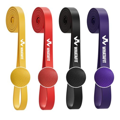 WHATAFIT Resistance Bands, 5 Level Pull Up Assistance Bands for Working Out - color: 5-85LBS COLORFUL