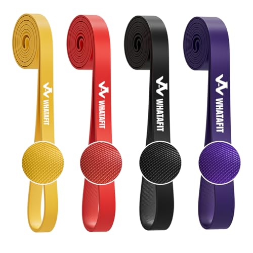 WHATAFIT Resistance Bands, 5 Level Pull Up Assistance Bands for Working Out - color: 5-85LBS COLORFUL