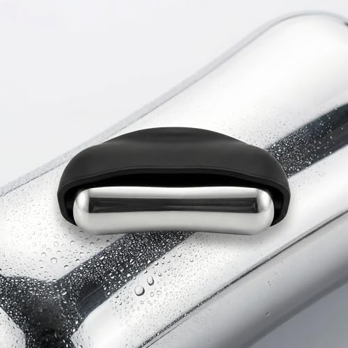 Cooling Massage Roller for Deep Tissue with Ergonomic Handle, 360° Easy-Glide Ice Massage Ball for Myofascial Release, Cold Therapy Roller Post-Workout Recovery & Muscle Pain Relief (Black) - color: Black