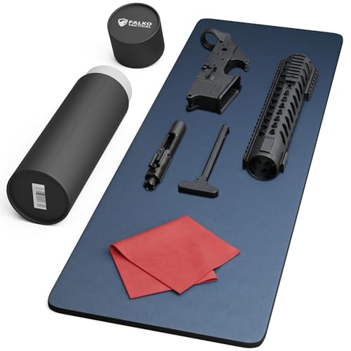 Falko Tactical Gun Cleaning Mat, Gun Mat for Handgun, Rifle and Shotgun - color: Steel Blue, size: 36x12