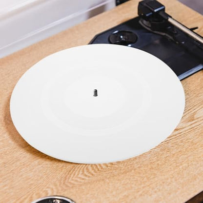 Garneck Vinyl Record Player Mat 11.61 Inch Turntable Slipmat Anti-Static Rubber Pad for Record Protection and Vibration Reduction