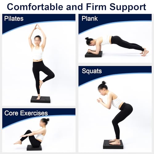 StrongTek Extra Wide Foam Balance Pad for Physical Therapy, 19" X 15.8" X 2.4", High-Density TPE Foam Pad for Exercise, Enhanced Stability, Core Strength, Non-Slip & Water-Resistant, for Fitness, Yoga