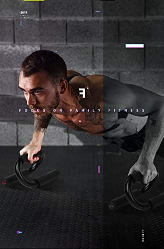 Pushup Bars Strength Training Push-up Stands Foam Grip Handle- Strong Chrome Steel with Non-Slip Bars Abdominal Workout Equipment Home Gym kit
