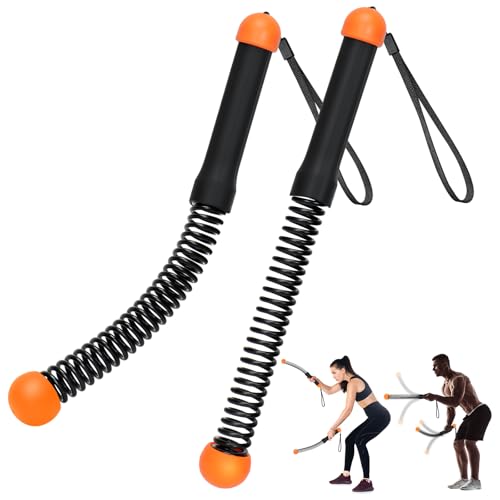 TRELC Ropeless Battle Rope, Cordless Battle Rope for Home Gym, Black&Orange - color: Black&orange