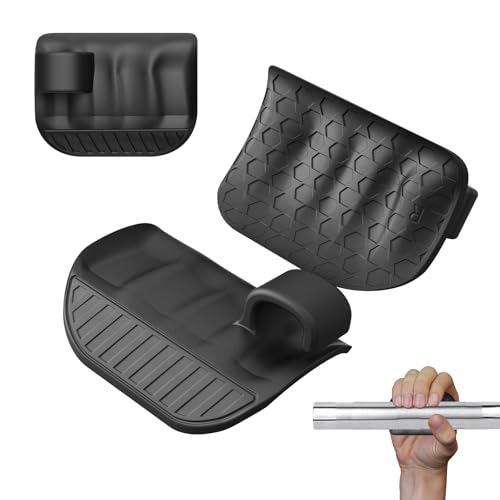 Grips for Weight Lifting, Anti-Slip Workout Weight Lifting Grips, Ergonomic Rubber Hand Protector Gloves, for Weight Lifting, Pull-Ups, Gym Training and Exercise, for Men Women - color: Black