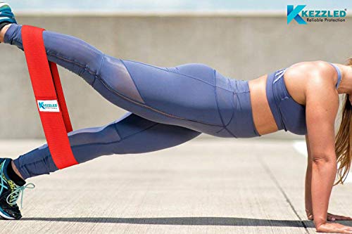Resistance Exercise Loop Bands Home Gym Fitness Equipment, Body Stretching, Strength Training, Physical Therapy, Rehab, Workout Anti Slip Pilates Flexbands for Legs Butts & Booty Pack of 3