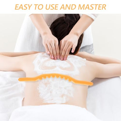 Handheld Muscle Roller Stick for Deep Tissue Massage, Manual Leg Massager Roller, Portable Body Massage Hammer for Back and Fitness