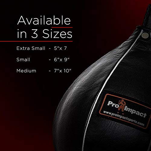 Leather Speed Bag – Rapid Rebound Pear-Shaped Punching Ball with Durable Latex Bladder for Boxing, MMA & Home Gym