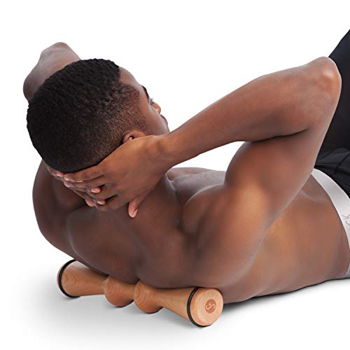 Body Back FSA Eligible Wood Back Roller, Spine Stretcher & Aligner, Ma Roller, Back Cracker for Back Pain Relief and Muscle Recovery, Manual Back Massager, Wood Therapy Massage Tool (15 inch)