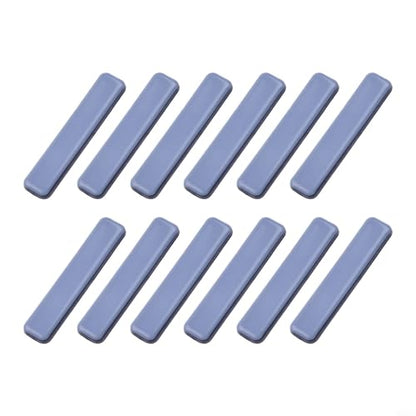 12-Pack Furniture Sliders Gliders, 15x75mm PTFE Floor Protectors for Smooth Silent Moving, Wear-Resistant Movers to Prevent Scratches on Hardwood for TILE Carpet and Protect