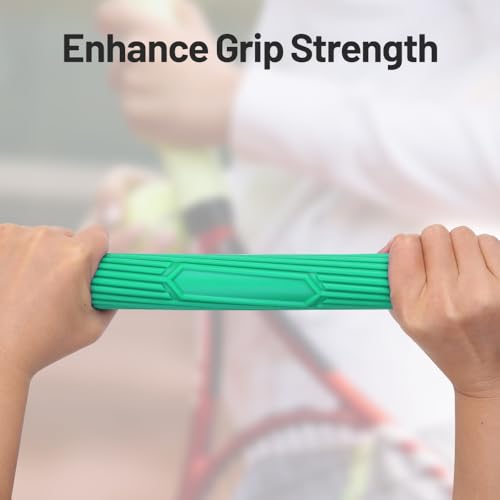 Inspack Flex Tennis Elbow Therapy Bar, Flexbar Treatment, Grip Strength Trainer, Therabars Flex Bars Physical Tendonitis, Wrist, Pain Relief, Forearm Strengthener Hand Exercise, Resistance Twist 25lb 15lb 10lb - color: Green_15LB