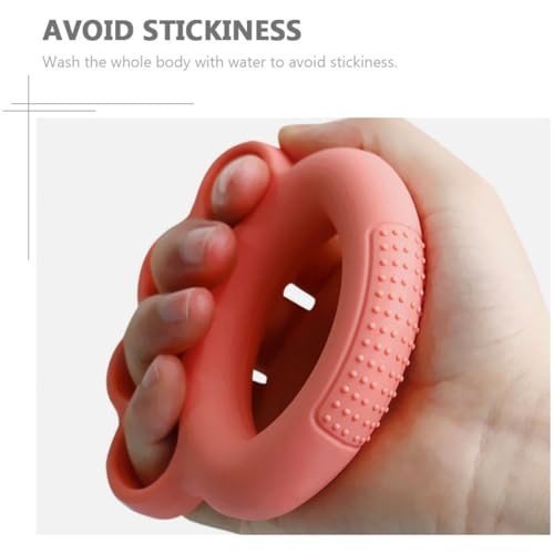 3pcs Finger Strength Trainer Hand Grip Exerciser Set, Silicone Massage Grip Rings 10lb Pink, 20lb Mint, 30lb Orange Resistance for Hand, Finger, and Wrist Strength Training
