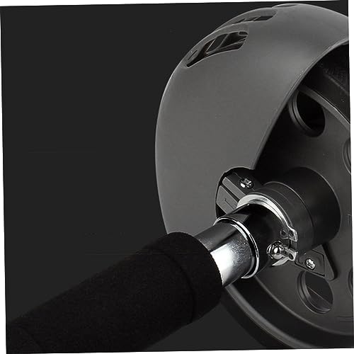 NOLITOY Automatic Rebound Dual Wheel Ab Roller with Non-slip Handles and Construction Includes Blue Kneeling Pad for Core Strength Training and Abdominal Muscle Workout at Home Gym