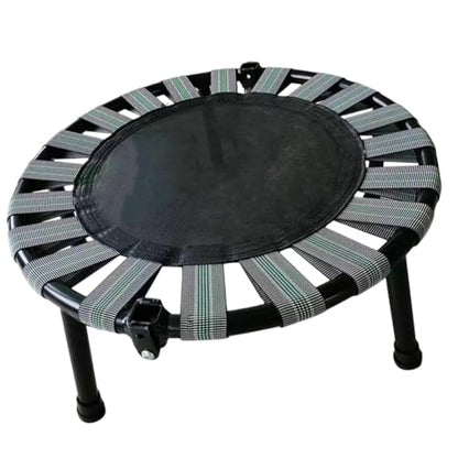 Mini Trampoline with Rubber Foot Pads Quiet Sturdy Compact