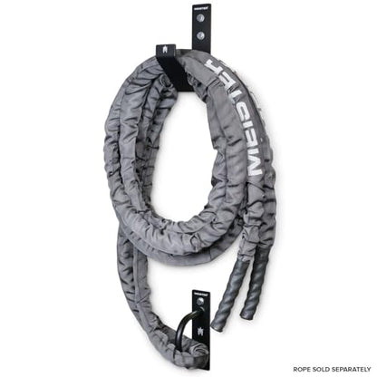 Meister XSteel Battle Rope Wall Mount Kit w/Anchor & Storage Hook - Matte Black