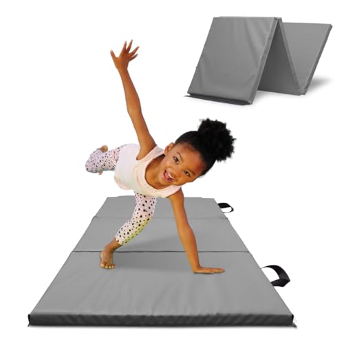 Antsy Pants Tumbling Mat for Kids – Gymnastics Mat, Easy to Clean, Sturdy, Foldable Tumbling Mats, Padded, Lightweight, Portable, Gymnastics Equipment for Active Play