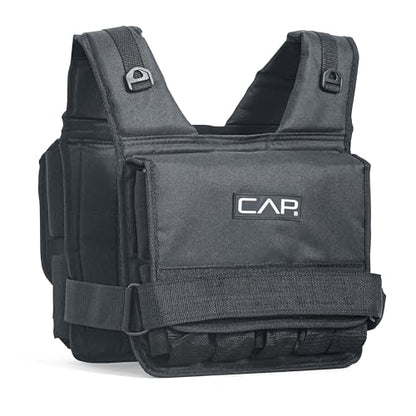 CAP Adjustable Weighted Vest 20–150 lbs for Strength Training, Running & Workouts, Weight Vest for Men & Women, Fitness Training Vest