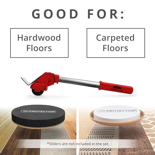 X-Protector Furniture Lifter Tool - Premium Furniture Jack Lifter Tool to Lift Furniture Easily - Appliance Lifter with 8.5" Adjustable Height - Ideal Jack to Lift Furniture Easily with Minimal Effort - size: Furniture Lifting Tool (8.5 inch)