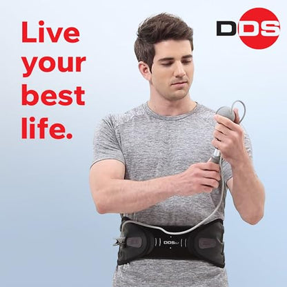 DDS, Inc. G2 Lumbar Decompression Belt, Pneumatic Air Decompression Back Brace for Men and Women, Lower Back Stability for Work, Home, Driving, Lifting, and Daily Wear for All Activity –Small