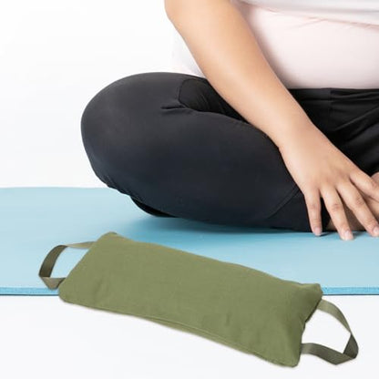 Canvas Exercise Sandbag for Fitness and Yoga Training, Empty Weight Sand Holding Bag, Military Green, Suitable for Strength and Leg Workout