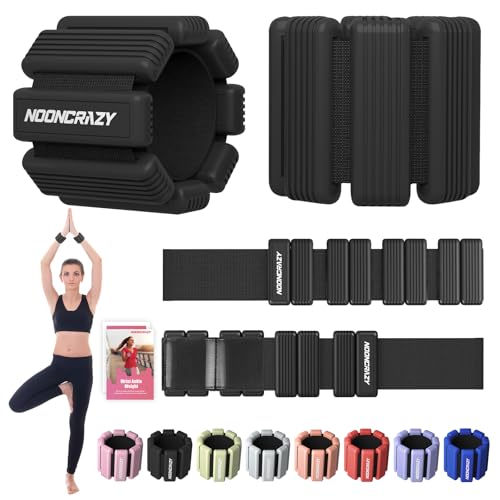 Pilates Wrist Ankle Weights for Women, Wearable Strong Arm & Leg Weights Set of 2(1 lb/2.2 lbs Each), Adjustable Ankle Weights for Walking, Yoga, Dance, Barre, Gym - color: Black, size: 2 Lbs Pair (1lbs Each)