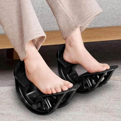 Colaxi 2Pcs Foot Rocker Calf Stretcher Non Slip Portable Fitness Pedal Foot Tilting Stretching Tool for Balance Exercise Flexibility - color: Black