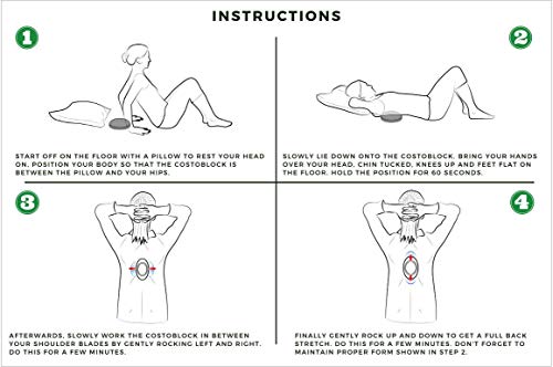 CostoBlock - Firm Thoracic Pod for Costochondritis Relief, Tietze Syndrome, Relieve Chest, Upper and Lower Back Pain