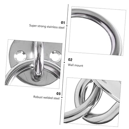 1Set Suspension Trainer Bracket Durable Fixed Disk Anchor for Yoga Swings Gymnastic Rings Suspension Straps Easy Install Wall Ceiling Mount Heavy Duty