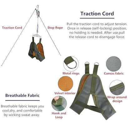 Portable Neck/Cervical Stretcher for Cervical Traction - Adjustable Device Relieves Neck Pain, Improves Posture & Spinal Decompression at Home