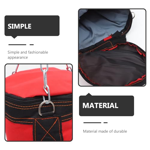 PRETYZOOM Boxing Sandbag Kick Sandbag Thickened Hanging Empty Punching Bag Red Hollow Fitness Training Bag for Adult Workout and Karate Practice