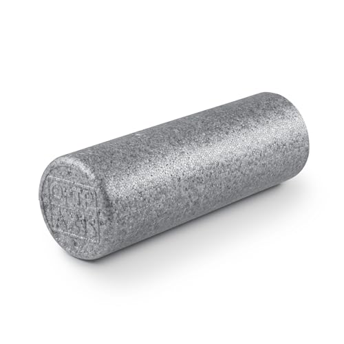 OPTP Silver AXIS Moderately Firm Foam Roller – Round, Silver, 18" x 6" - size: 18" x 6" Round
