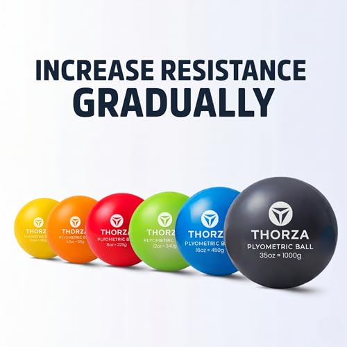 Thorza Weighted Training Balls (6-Pack) – Plyometric Throwing Set for Pitching Velocity & Arm Strength | Color-Coded Overload & Underload for Baseball Training