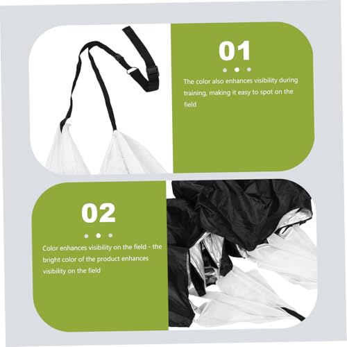 Speed Training Resistance Parachute for Sprinting – Adjustable Running Chute 360-Degree Rotational Harness – for Athletes for Endurance Training