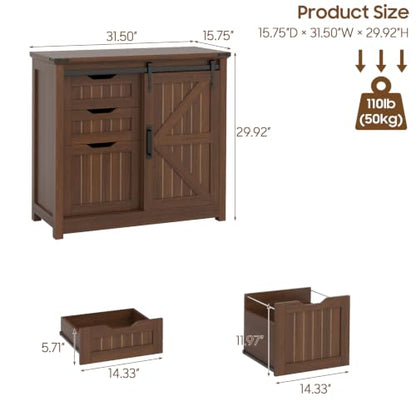 Vabches Lateral Filing Cabinets with Adjustable Shelf, Walnut - color: Walnut, size: 3 Drawers