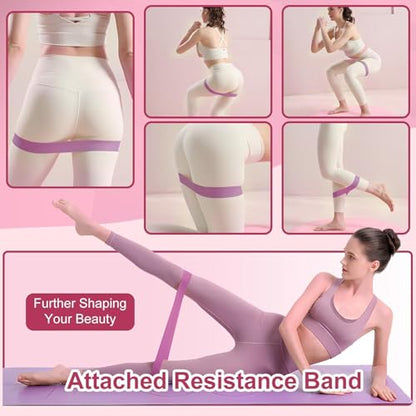 Thigh Trainer [2026 Upgraded], Thigh Trainer Thigh Exerciser, Inner Thigh Exerciser, 360° Pelvic Floor Exercise Devices, Hip Trainer Kegel Excerciser, 20LB Resistance Band, Pink - style: 2026 Upgraded