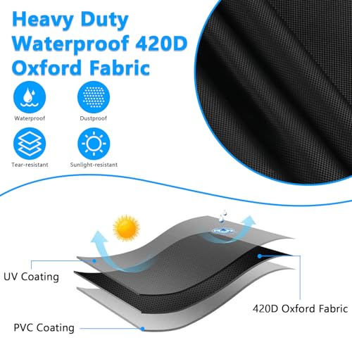Squat Rack Cover, Waterproof Outdoor Gym Equipment Covers with Zipper for Squat Rack/Weight Lifting Rack/Home Gym Workout Equipment - size: 64"W x 68"D x 82.5"H