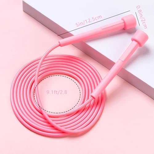 Jump Rope for Kids,5P Colorful Jumping Rope for Fitness and Exercise,Lightweight Adjustable Skipping Ropes for School Events and Family Fun