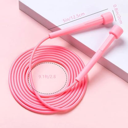 Jump Rope for Kids,5P Colorful Jumping Rope for Fitness and Exercise,Lightweight Adjustable Skipping Ropes for School Events and Family Fun