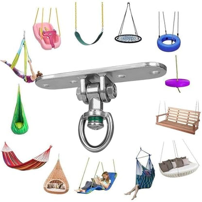 Swing Hanger Ceiling Mount Heavy Duty Anti-Rust with 180° & 360° Bearings Punching Bag Hanger 800lb Capacity for Indoor Outdoor Swing Chairs, Hammocks, Playgrounds, Yoga - size: Size 6