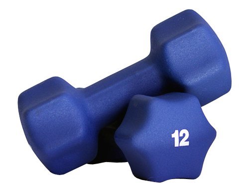 Neoprene Dumbbell Set- 12 Pairs w/Rack
