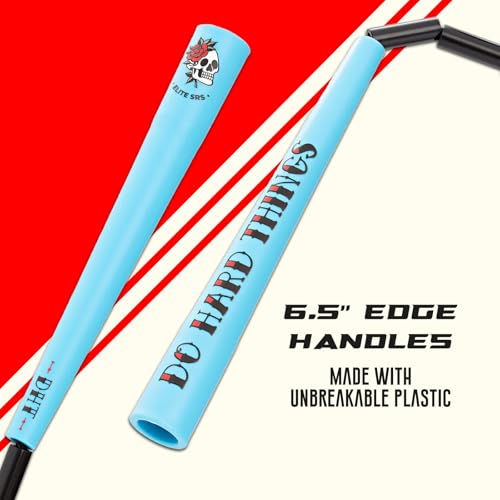 Elite Jumps - Do Hard Things Edge Beaded Jump Rope - For All Ages - Durable & Lightweight - 10ft Long Adjustable Rope - Tangle-Free - Shatterproof 1” Beads - Long Edge Handles